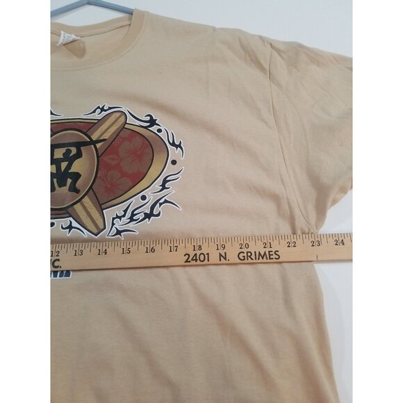 Retro Hawaii Kona Short-Sleeve XL Unisex T-Shirt Surf Boards Beige 100% Cotton - Picture 6 of 11